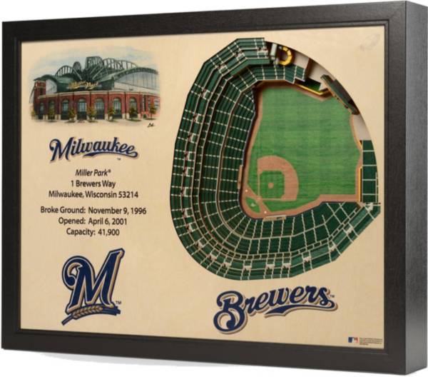 You the Fan Milwaukee Brewers 25-Layer StadiumViews 3D Wall Art