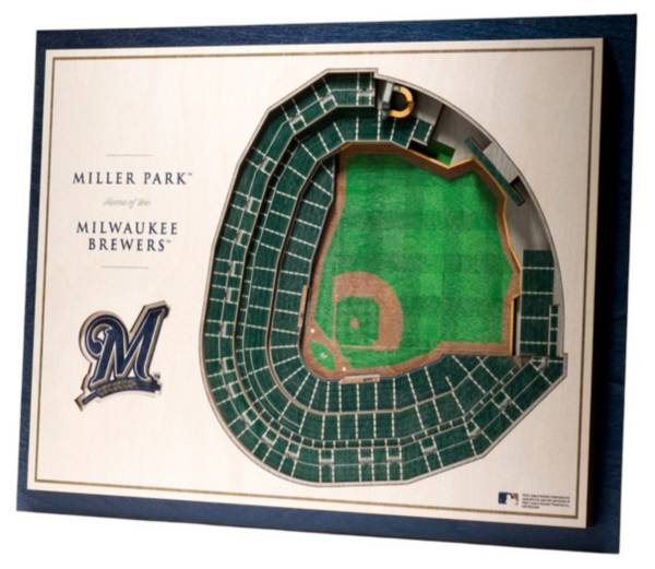 You the Fan Milwaukee Brewers 5-Layer StadiumViews 3D Wall Art
