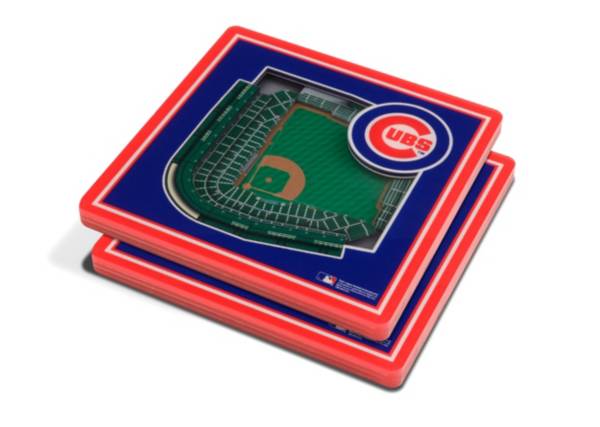 You the Fan Chicago Cubs 3D Stadium Views Coaster Set