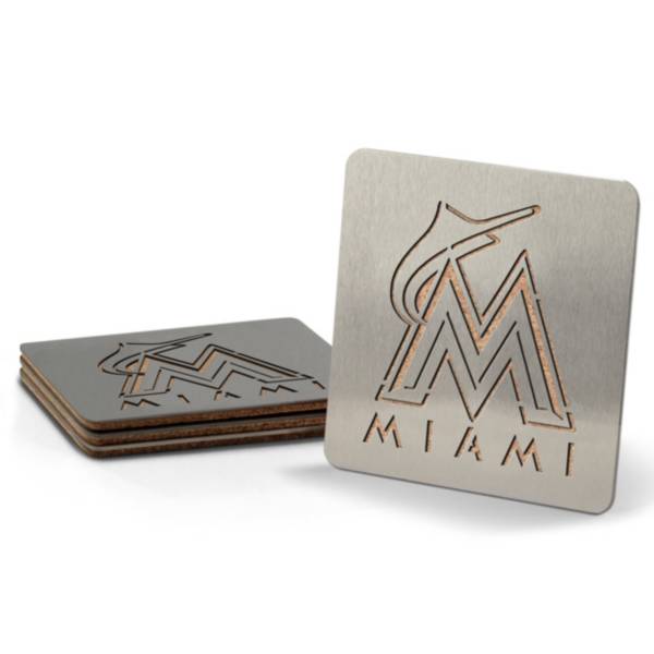 You the Fan Miami Marlins Coaster Set