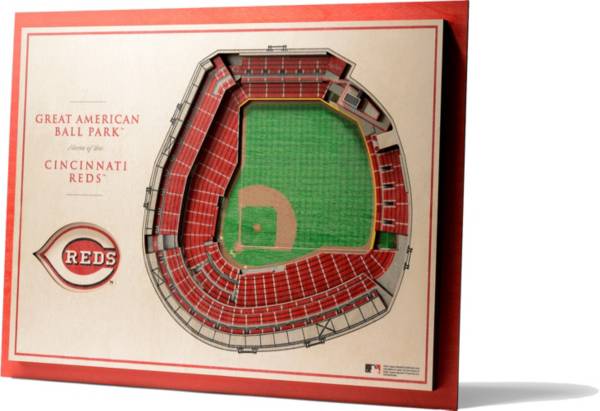 You the Fan Cincinnati Reds 5-Layer StadiumViews 3D Wall Art