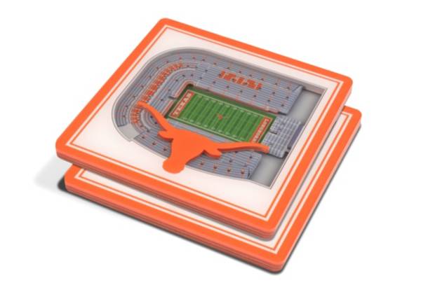You the Fan Texas Longhorns 3D Stadium Views Coaster Set