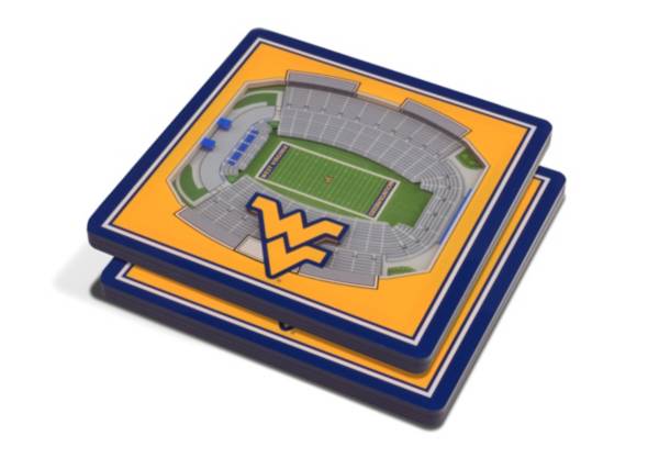 You the Fan West Virginia Mountaineers 3D Stadium Views Coaster Set