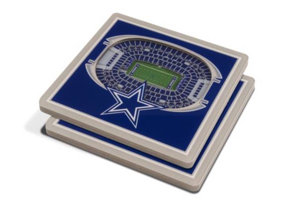 You the Fan Dallas Cowboys 3D Stadium Views Coaster Set