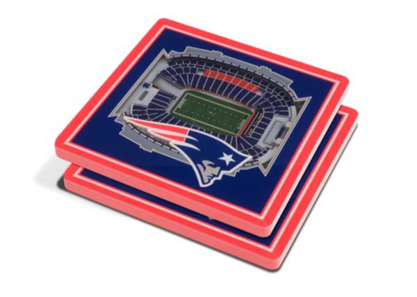 You the Fan New England Patriots 3D Stadium Views Coaster Set