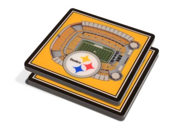 You the Fan Pittsburgh Steelers 3D Stadium Views Coaster Set