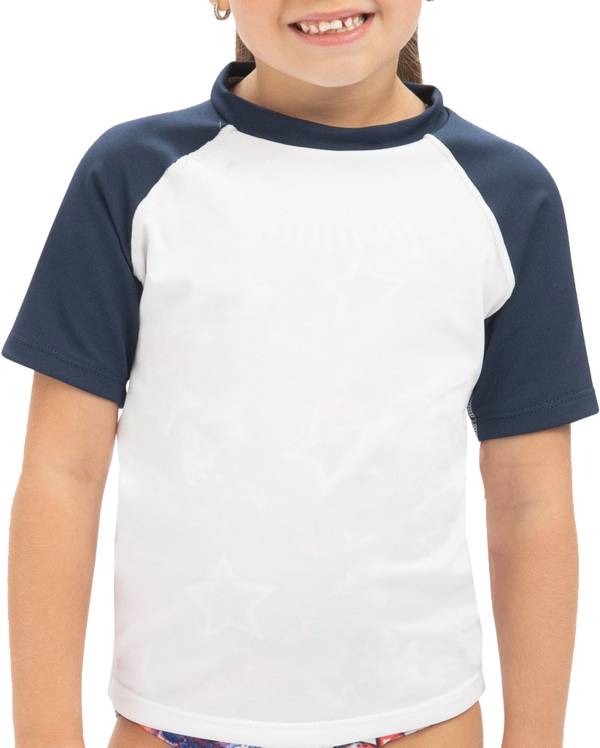 Dolfin Boys' Color Block Short Sleeve Rash Guard