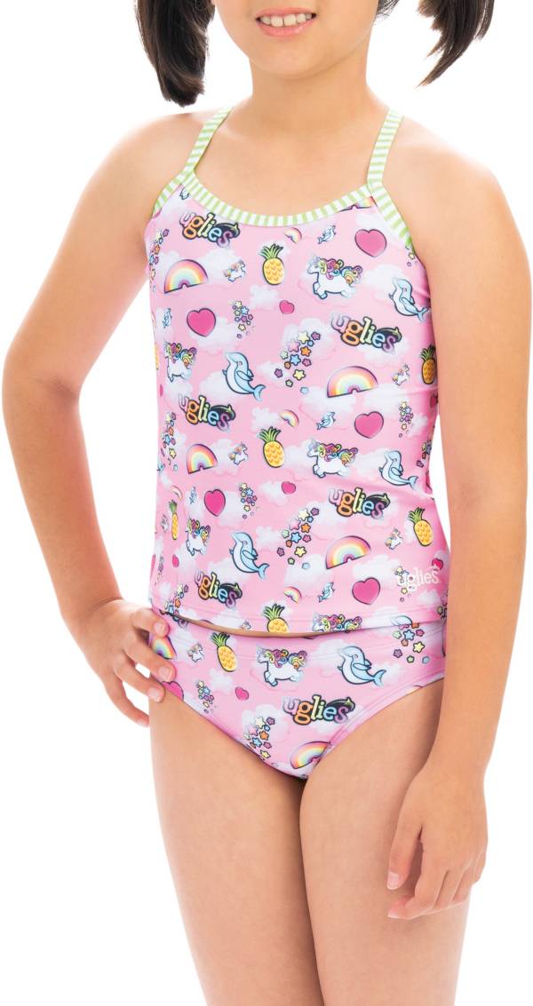 Dolfin Girls' Uglies Tankini Swimsuit Set