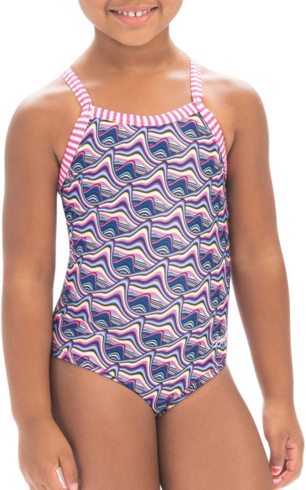 Dolfin Girls' Uglies Little Dolfin Print One Piece Swimsuit