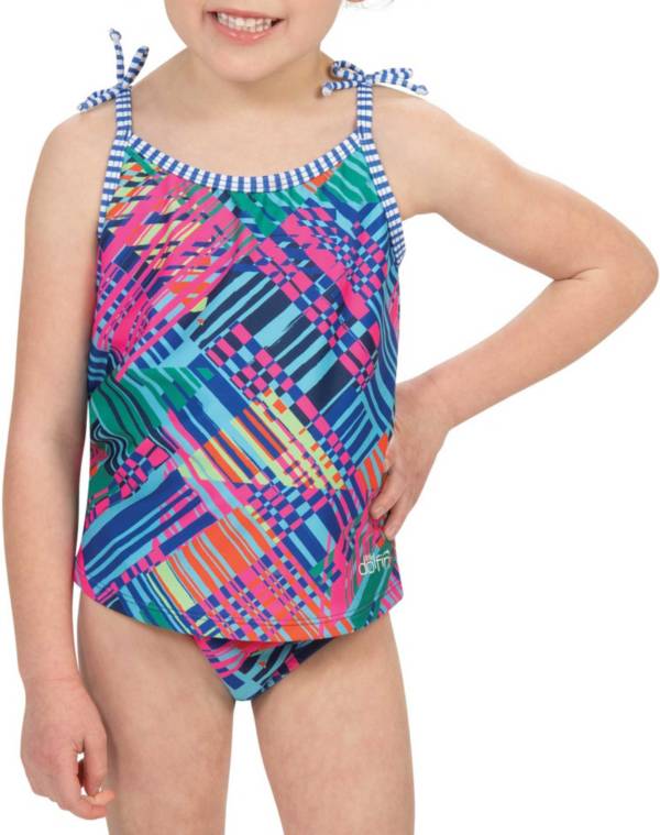 Dolfin Little Girls' Print Tankini Top