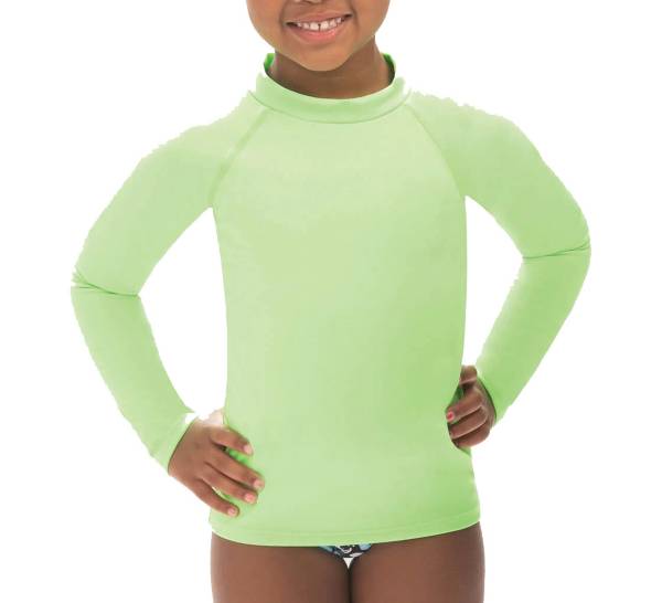 Dolfin Little Youth Mock Neck Printed Long Sleeve Rash Guard