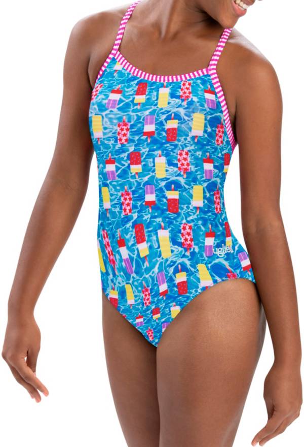 Dolfin Women's Uglies Print V-2 Back One Piece Swimsuit