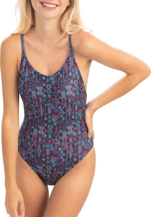 Dolfin Women's Uglies Revibe Print Low X-Back Swimsuit