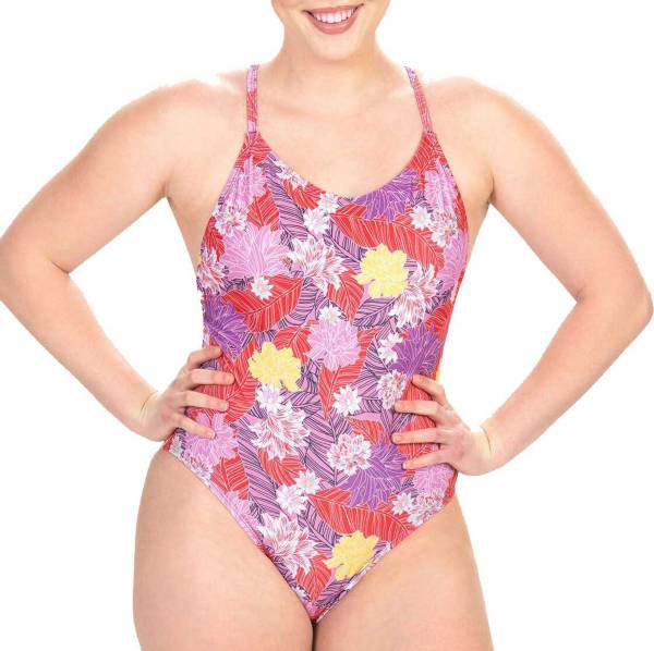 Dolfin Women's Uglies Revibe Print Low Crossback One Piece Swimsuit