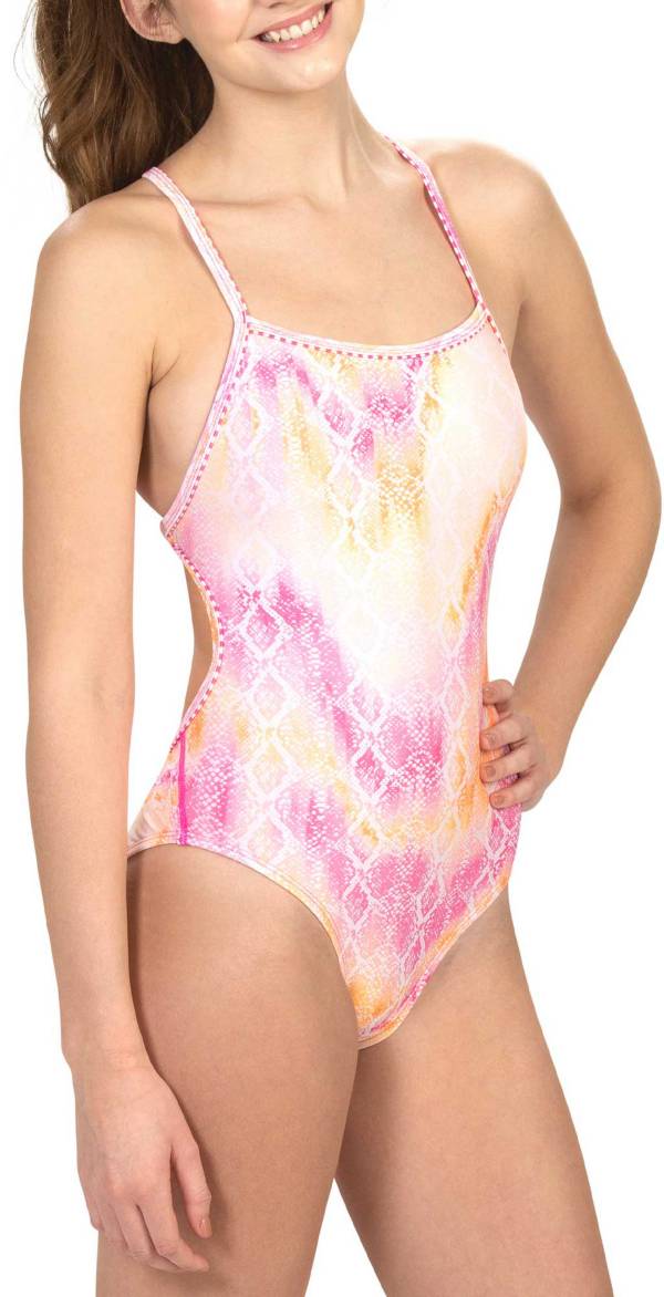 Dolfin Women's Uglies Revibe Print Tie-Back One Piece Swimsuit