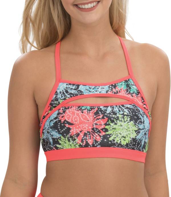 Dolfin Women's Uglies Revibe Print T-Strap Bikini Top