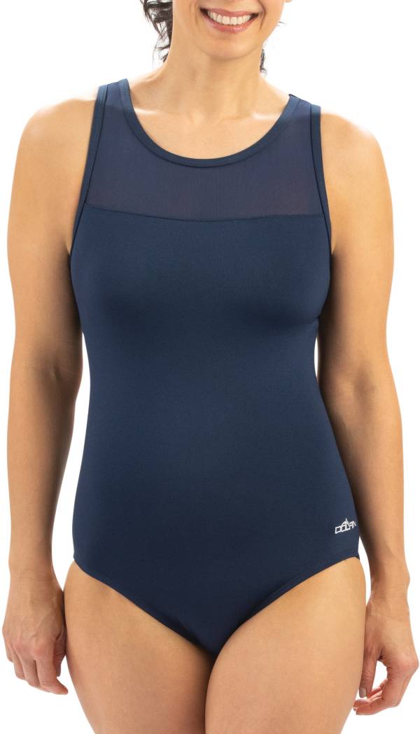Dolfin Women's Power Mesh V-2 Back One Piece Swimsuit product image