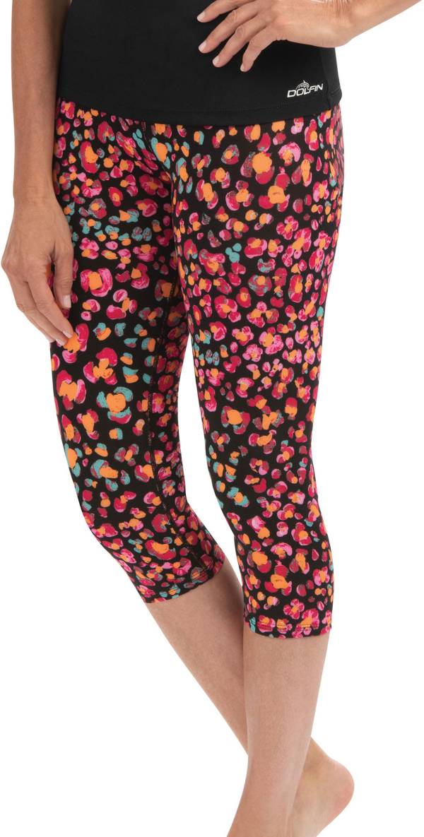 Dolfin Women's Aquashape Print Aqua Swim Capri Pants