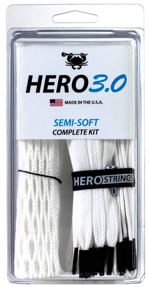 East Coast Dyes Lacrosse Herostrings Pro Stringing Kit Assorted Colors White for sale online 
