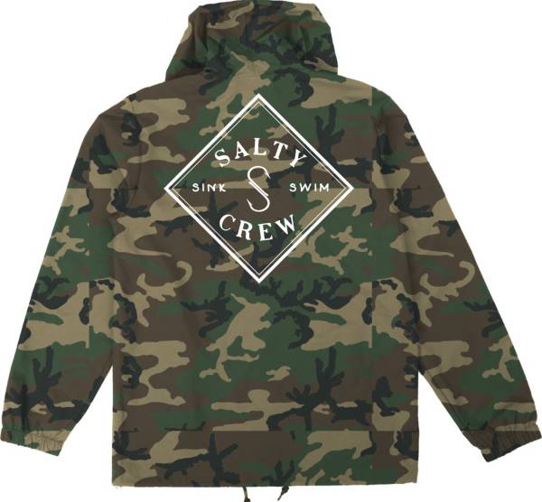 Salty Crew Men's Tippet Cover Up Snap Windbreaker