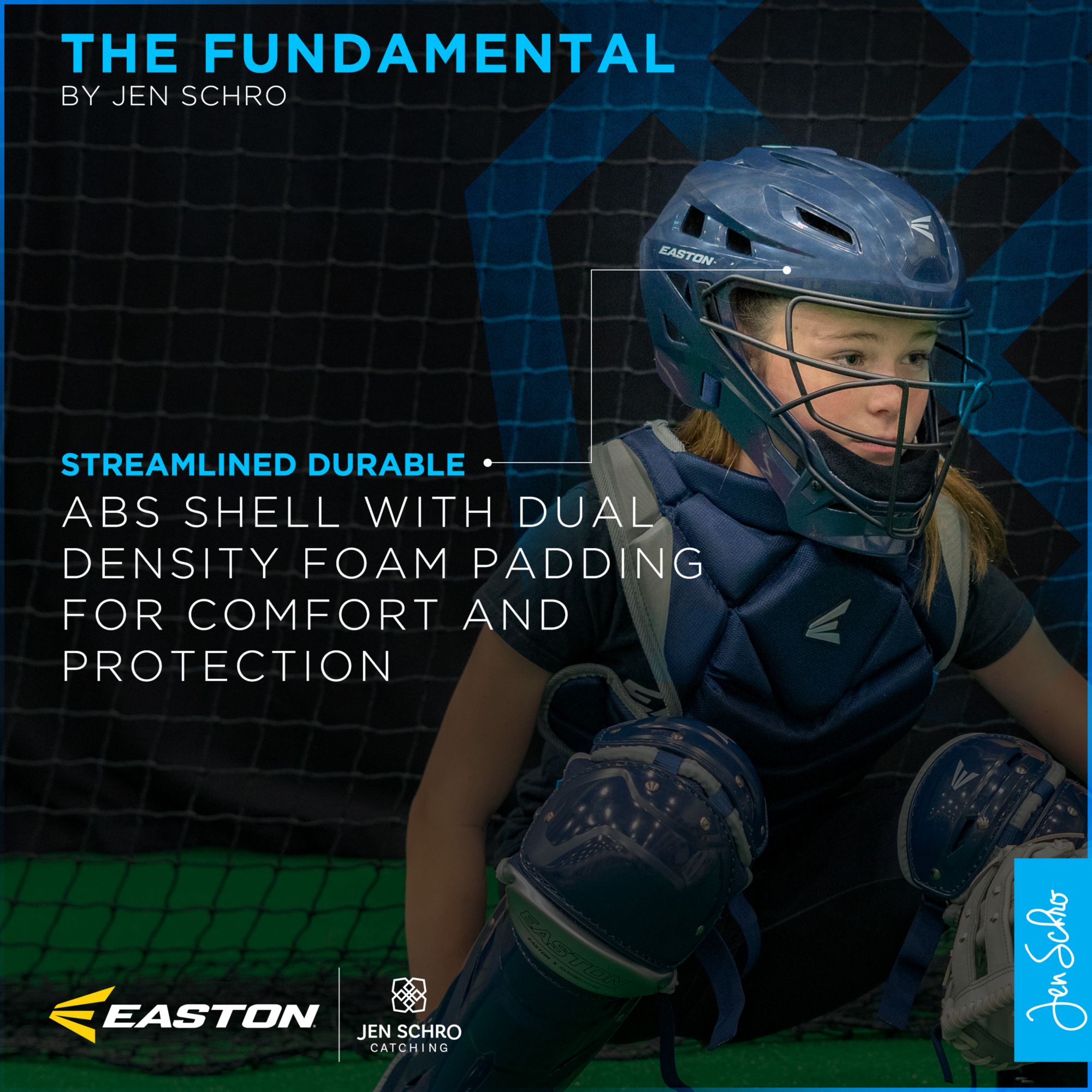 Easton Jen Schro The Fundamental Fastpitch Softball Catcher's Gear Set  A165441/A165442/A165443