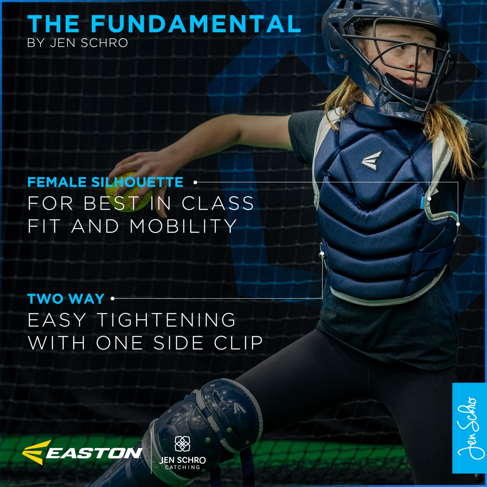 Easton Jen Schro The Very Best Catcher's Box Set, Softball Catcher's Gear