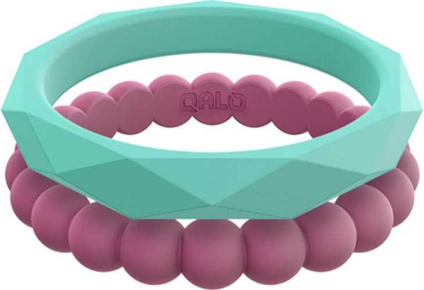 QALO Women's Stackable Silicone Ring Set