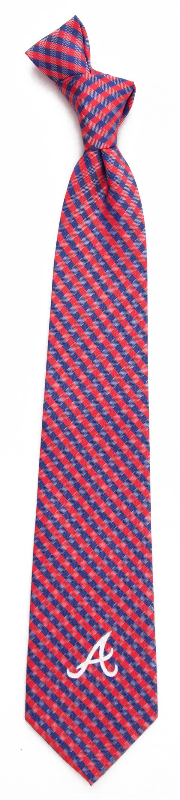 Eagles Wings Atlanta Braves Gingham Necktie