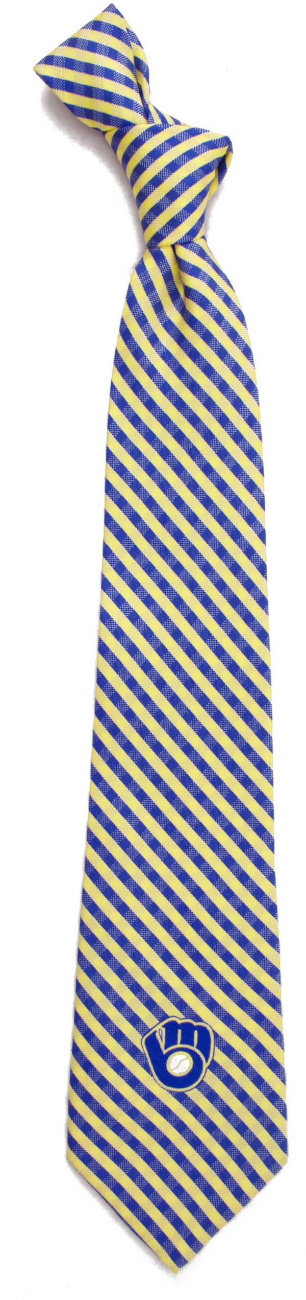 Eagles Wings Milwaukee Brewers Gingham Necktie