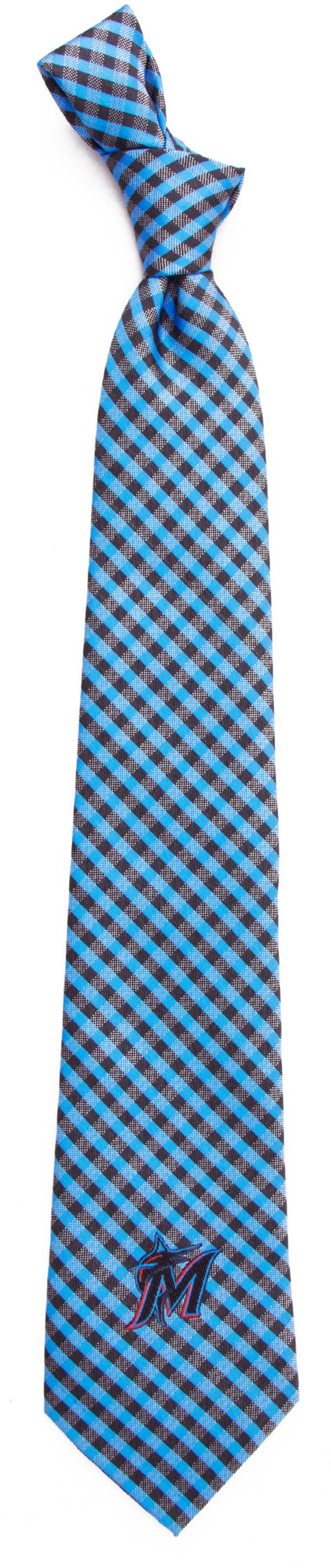 Eagles Wings Miami Marlins Gingham Necktie