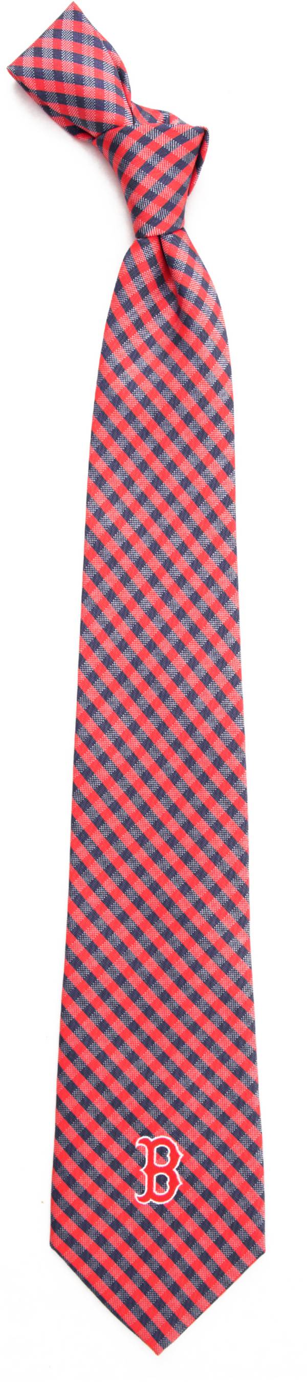 Eagles Wings Boston Red Sox Gingham Necktie