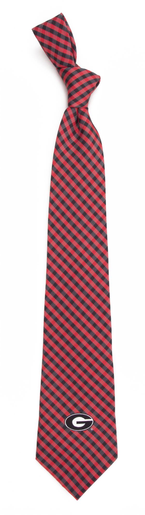 Eagles Wings Georgia Bulldogs Gingham Necktie