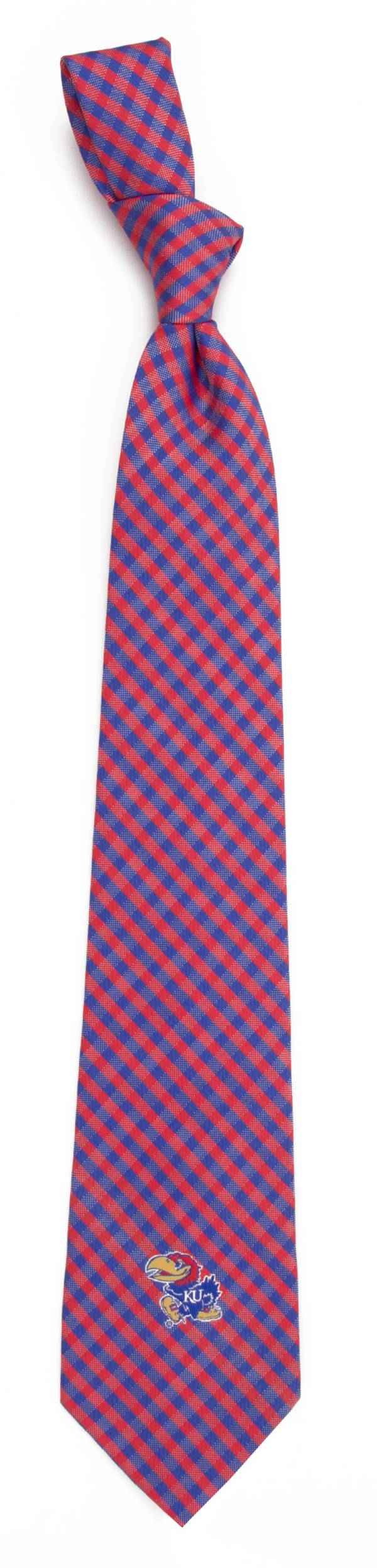 Eagles Wings Kansas Jayhawks Gingham Necktie