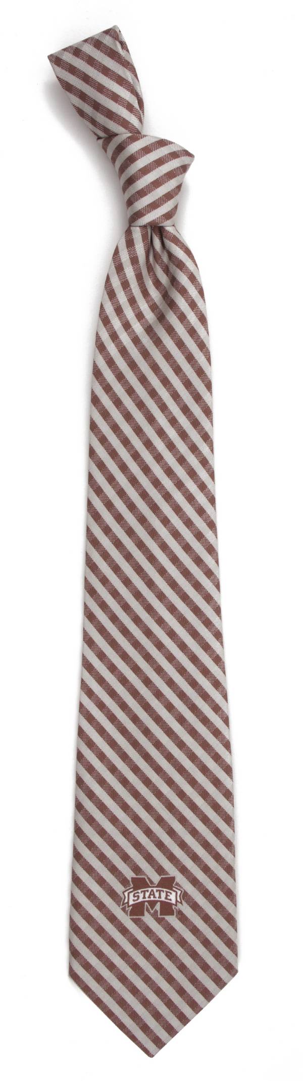 Eagles Wings Mississippi State Bulldogs Gingham Necktie