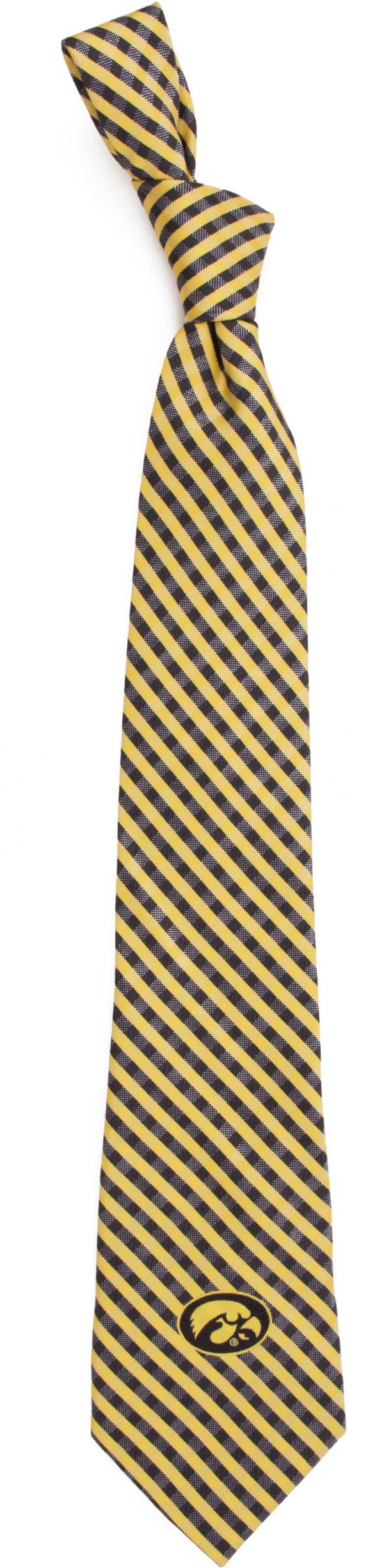 Eagles Wings Iowa Hawkeyes Gingham Necktie