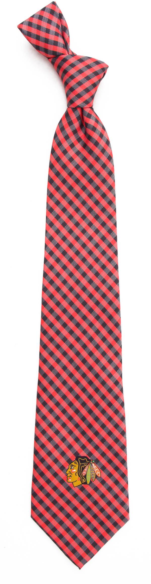 Eagles Wings Chicago Blackhawks Gingham Necktie