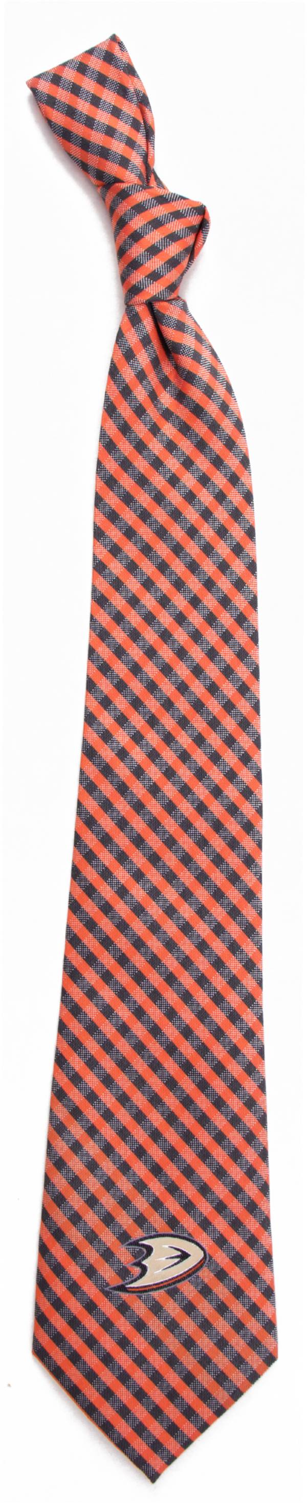 Eagles Wings Anaheim Ducks Gingham Necktie