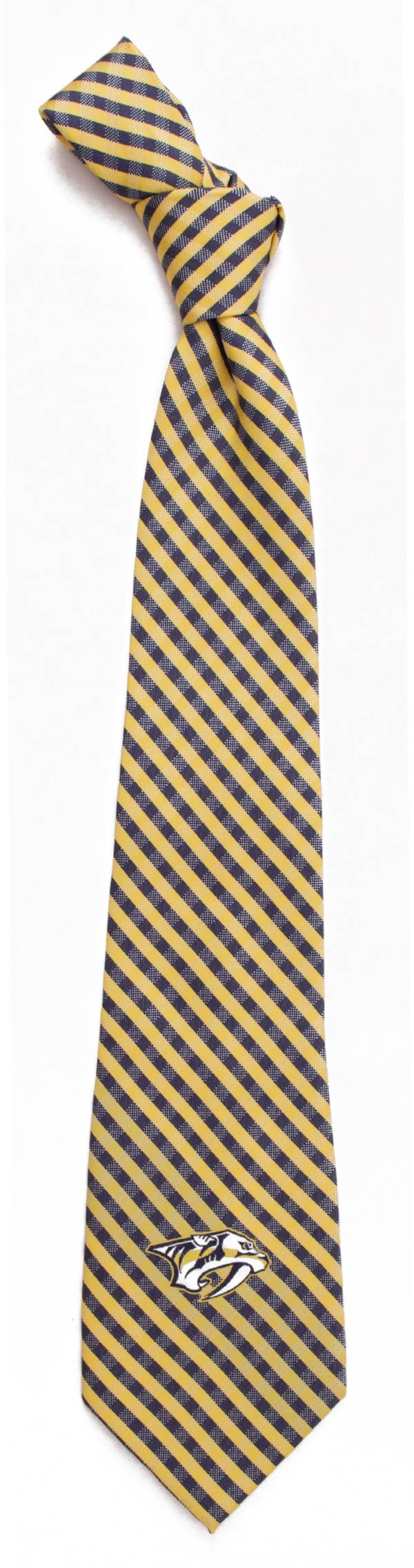 Eagles Wings Nashville Predators Gingham Necktie