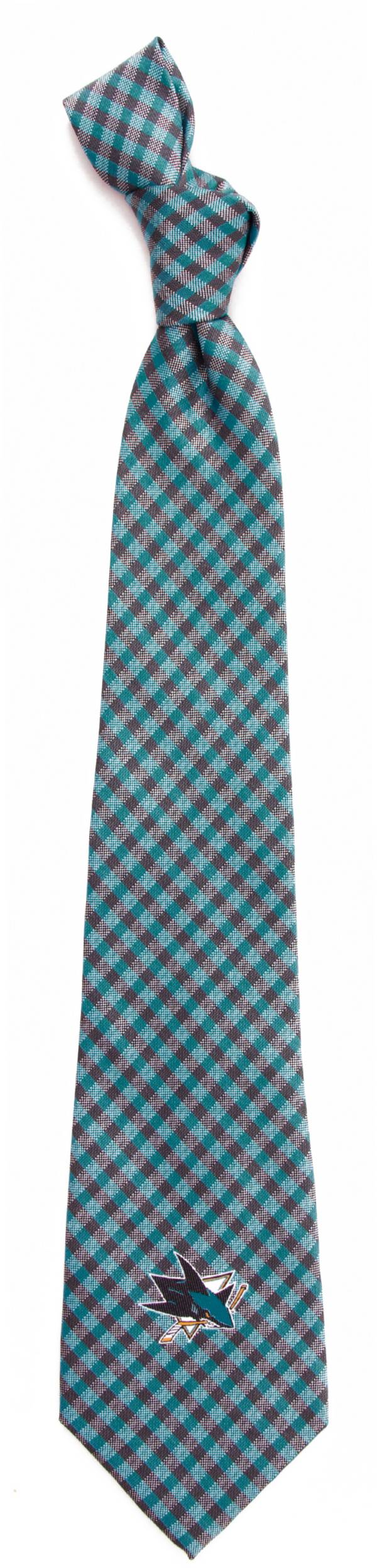 Eagles Wings San Jose Sharks Gingham Necktie