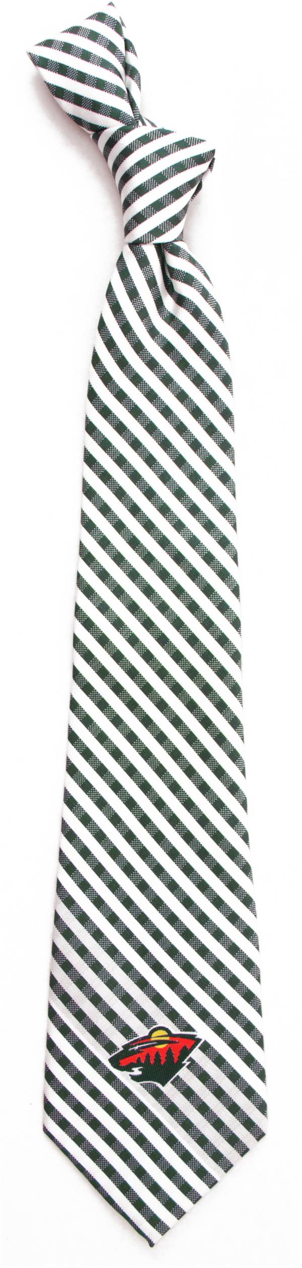 Eagles Wings Minnesota Wild Gingham Necktie