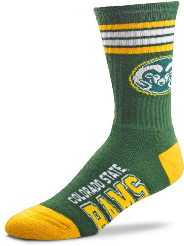 For Bare Feet Colorado State Rams 4-Stripe Deuce Crew Socks product image