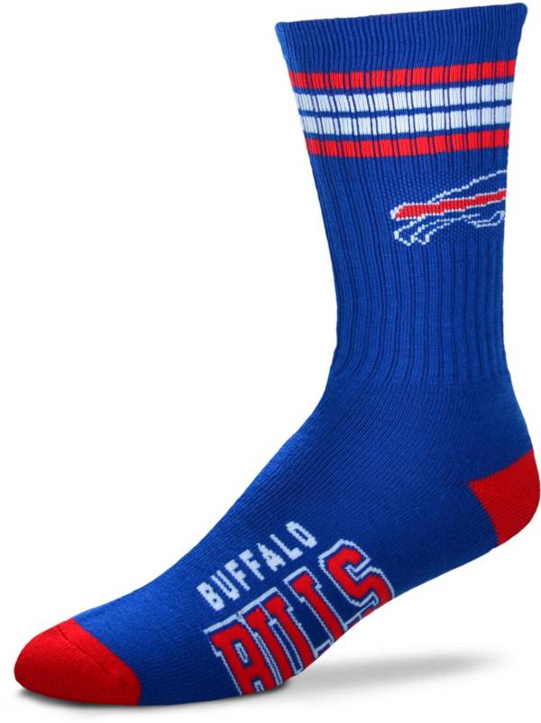 For Bare Feet Buffalo Bills Four Stripe Deuce Socks