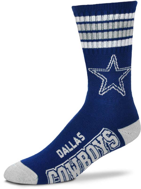 For Bare Feet Dallas Cowboys Four Stripe Deuce Socks