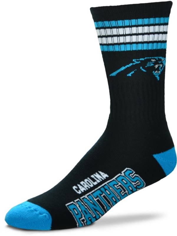 For Bare Feet Carolina Panthers 4-Stripe Deuce Socks