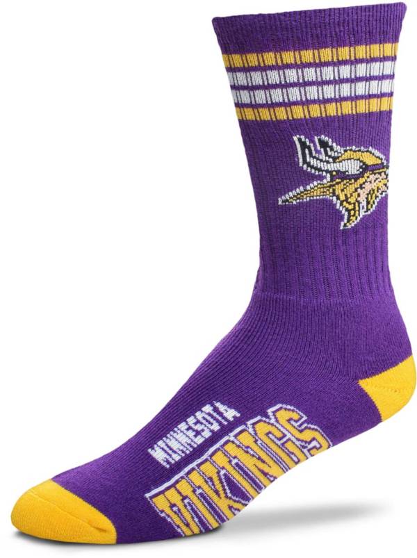 For Bare Feet Minnesota Vikings Four Stripe Deuce Socks product image