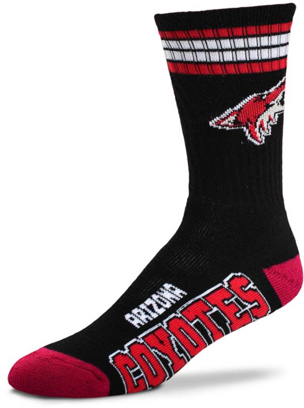 For Bare Feet Arizona Coyotes Four Stripe Deuce Socks