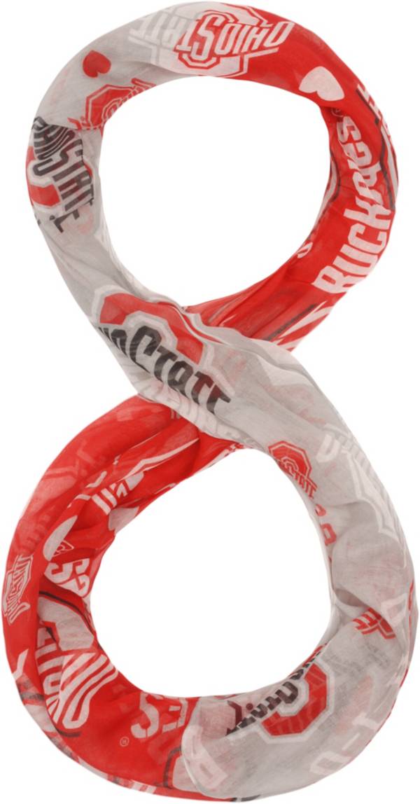 FOCO Ohio State Buckeyes Logo Infinity Scarf