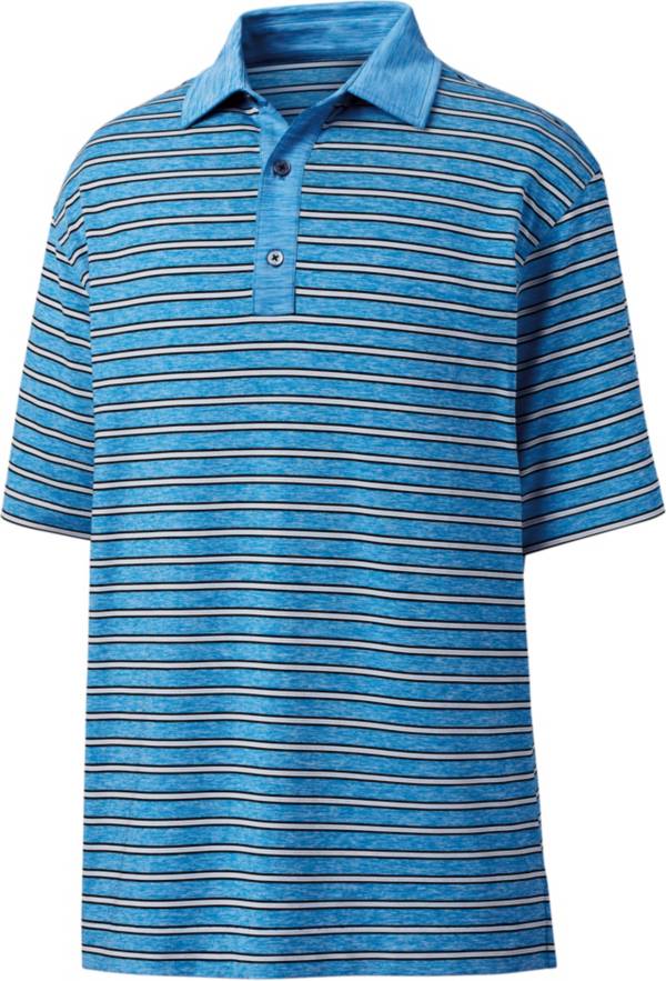 FootJoy Men's Heather Lisle Stripe Golf Polo
