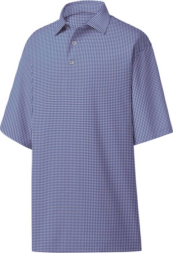 FootJoy Men's Heather Lisle Houndstooth Golf Polo