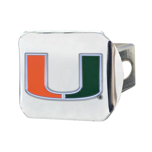 FANMATS Miami Hurricanes Chrome Hitch Cover